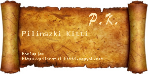 Pilinszki Kitti névjegykártya